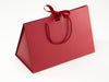 Sample Large Red BoxBag® Supplied with Red Ribbon and Rope Handles