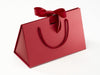 Sample Medium Red BoxBag™ Supplied with Red Ribbon and Rope Handles