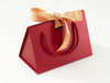 Small Red BoxBag® Featuring Gold Satin Ribbon