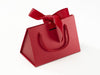 Small Red BoxBag® Supplied with Red Ribbon and Rope Handles