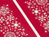 Red Snowflake FAB Sides® Decorative Side Panel Close Up