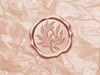 Rose Gold Wax Seal Featured with Rose Gold Tissue Paper