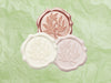 Seafoam Green Tissue with Ivory, Rose Gold and Pale Pink Wax Seal