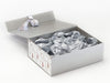 Silver Tissue Paper Featured with Silver Gift Box and Xmas Tree Modern FAB Sides®