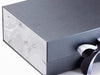 Smoke Marble FAB Sides® Featured on Pewter Gift Box with White Sparkle Double Ribbon