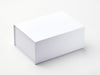 White A5 Deep No Magnet Gift Box Assembled