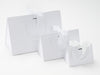 White BoxBags in 3 sizes. Ideal with Porcelain Blue Tissue Paper