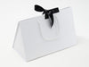 Large White BoxBag™  Featured with Black Grosgrain Ribbon