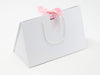 Large White BoxBag® Featured with Rose Pink Ribbon