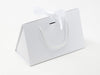 Sample Medium White BoxBag® Supplied with White Ribbon and White Rope Handles