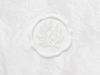 White Wax Seal Featured with White Tissue Paper