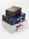 Sample Xmas Printed FAB Sides® Examples on Various Gift Boxes