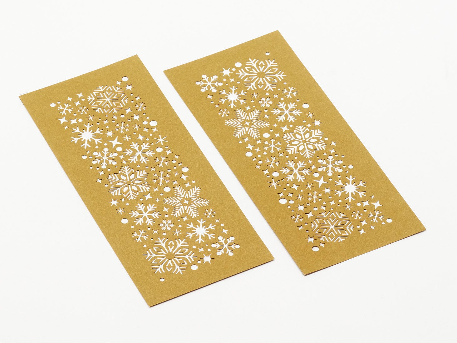 Sample Gold Snowflakes FAB Sides® Decorative Side Panels