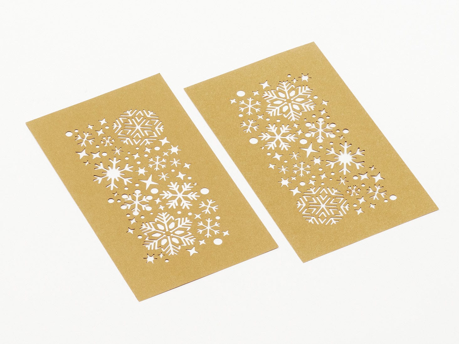 Sample Gold Snowflakes FAB Sides® Decorative Side Panels A5 Deep