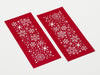 Sample Red Snowflake FAB Sides® Decorative Side Panels A4 Deep