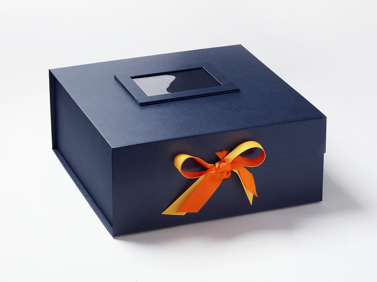 Black XL Deep Gift Boxes with changeable ribbon