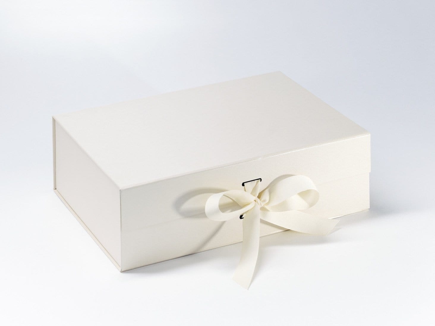 Silver A4 Deep Gift Boxes with changeable ribbon