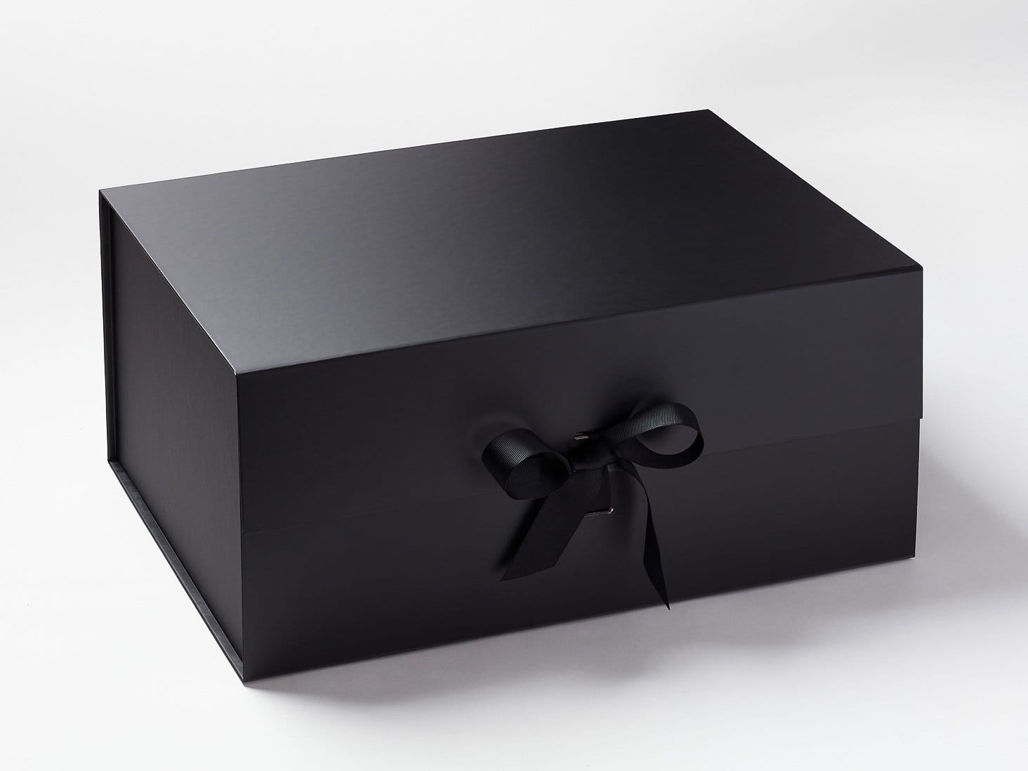 Black Small Cube Gift Boxes with changeable ribbon