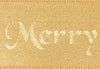 Gold Merry Christmas Recycled Satin Ribbon Sample