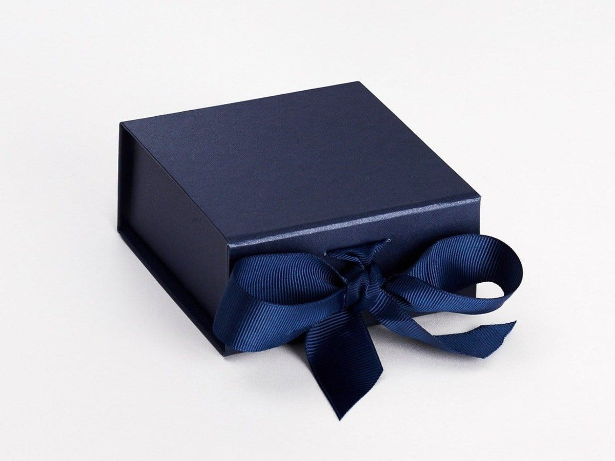 Navy Blue Large Gift Boxes with changeable ribbon