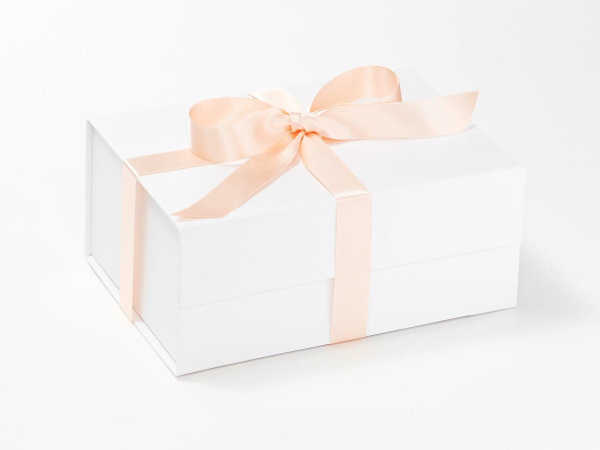 Silver A5 Deep Gift Boxes with changeable ribbon