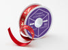 Red Wildwood 20m Recycled Satin Ribbon Roll from Foldabox