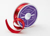 Red Merry Christmas 20m Recycled Satin Ribbon Roll from Foldabox