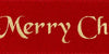 Red Merry Christmas Recycled Satin Ribbon